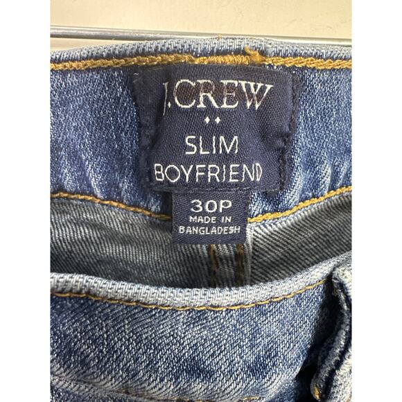 J.Crew Slim Boyfriend Denim Jeans – Women’s Size 30P – NWOT - Picture 3 of 7